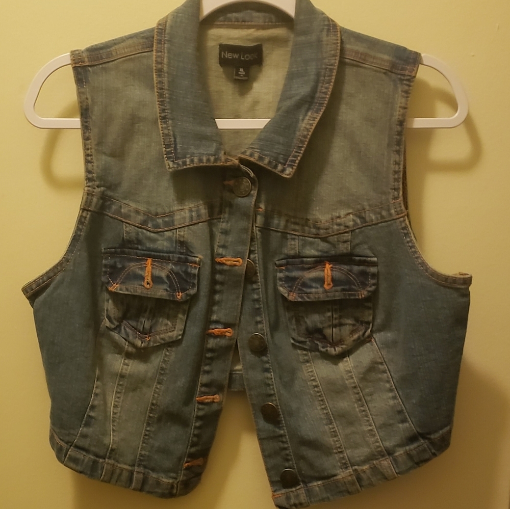 Women's jean vest